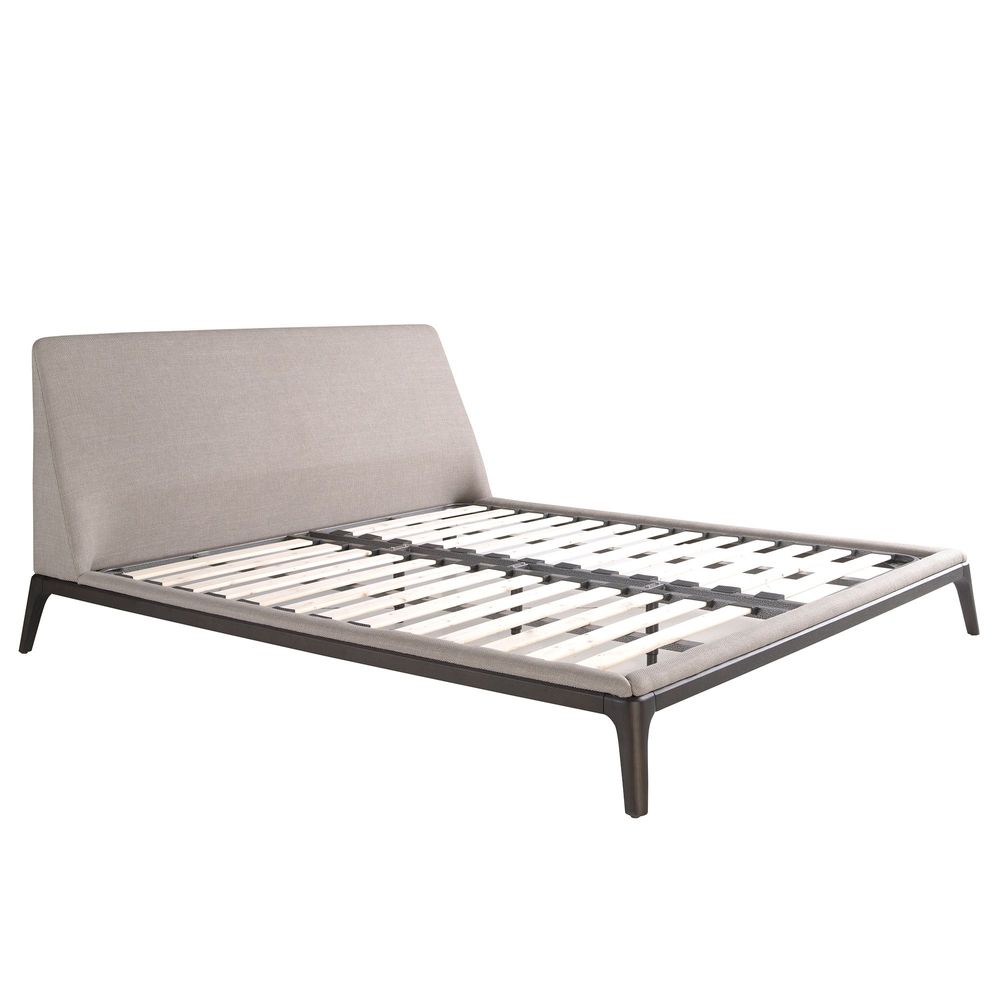 Beds - Grey fabric bed - ANGEL CERDÁ