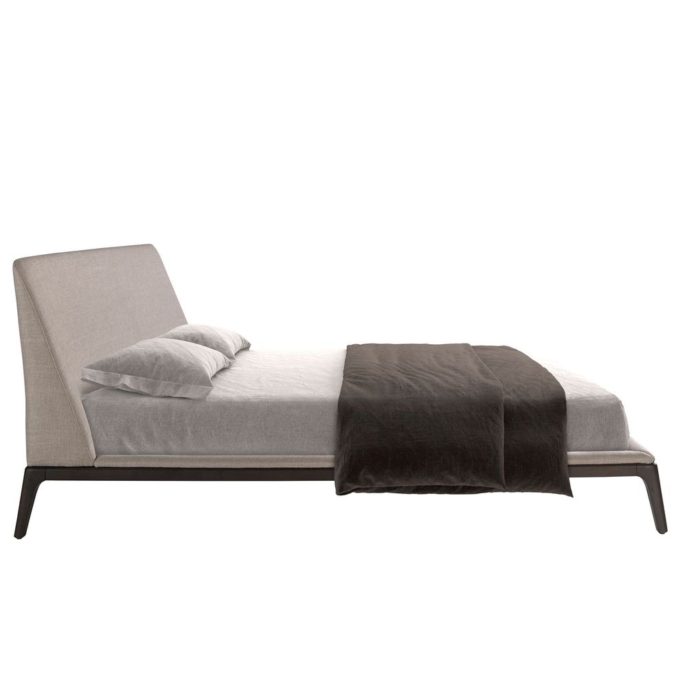 Beds - Grey fabric bed - ANGEL CERDÁ
