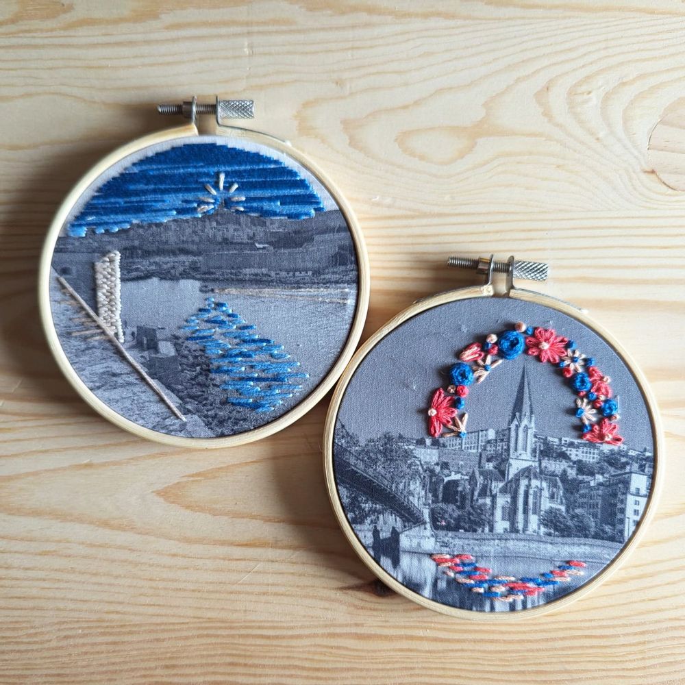 Autres décorations murales - mini kit Toulouse - broderie personnalisable - THE COMPTOIR
