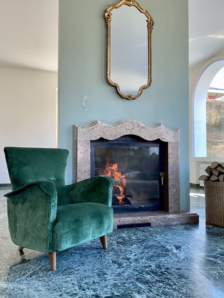Armchairs - Poltrona In Velluto di Lino - MARILA ZANELLA