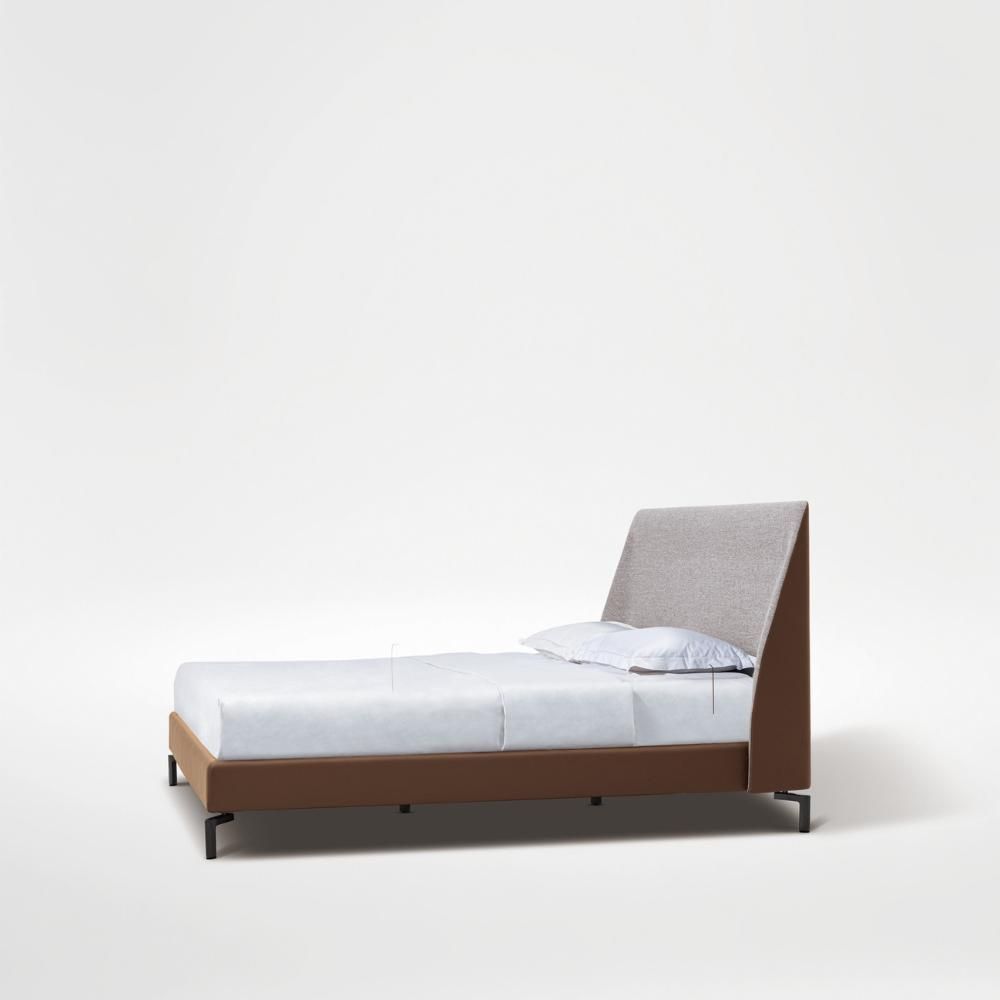 Lits - Camerich Lit Melody - Matelas 180 cm Cuir et Tissu - RÊVE BY GREGOIR