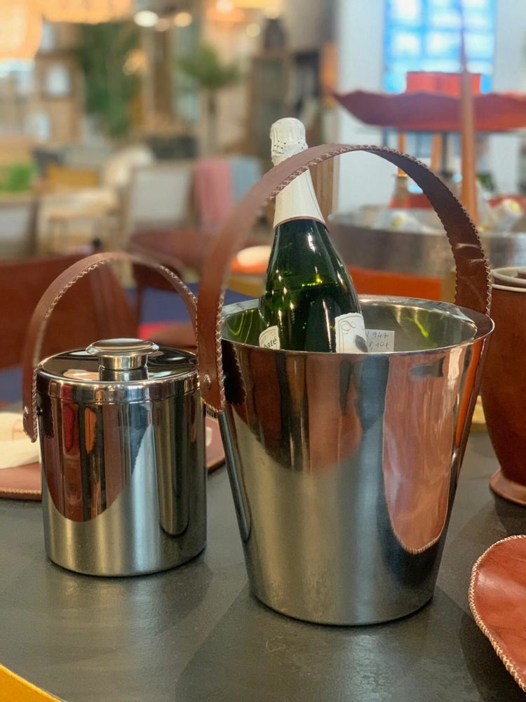 Platter and bowls - Ice and champagne silver bucket - SOL & LUNA