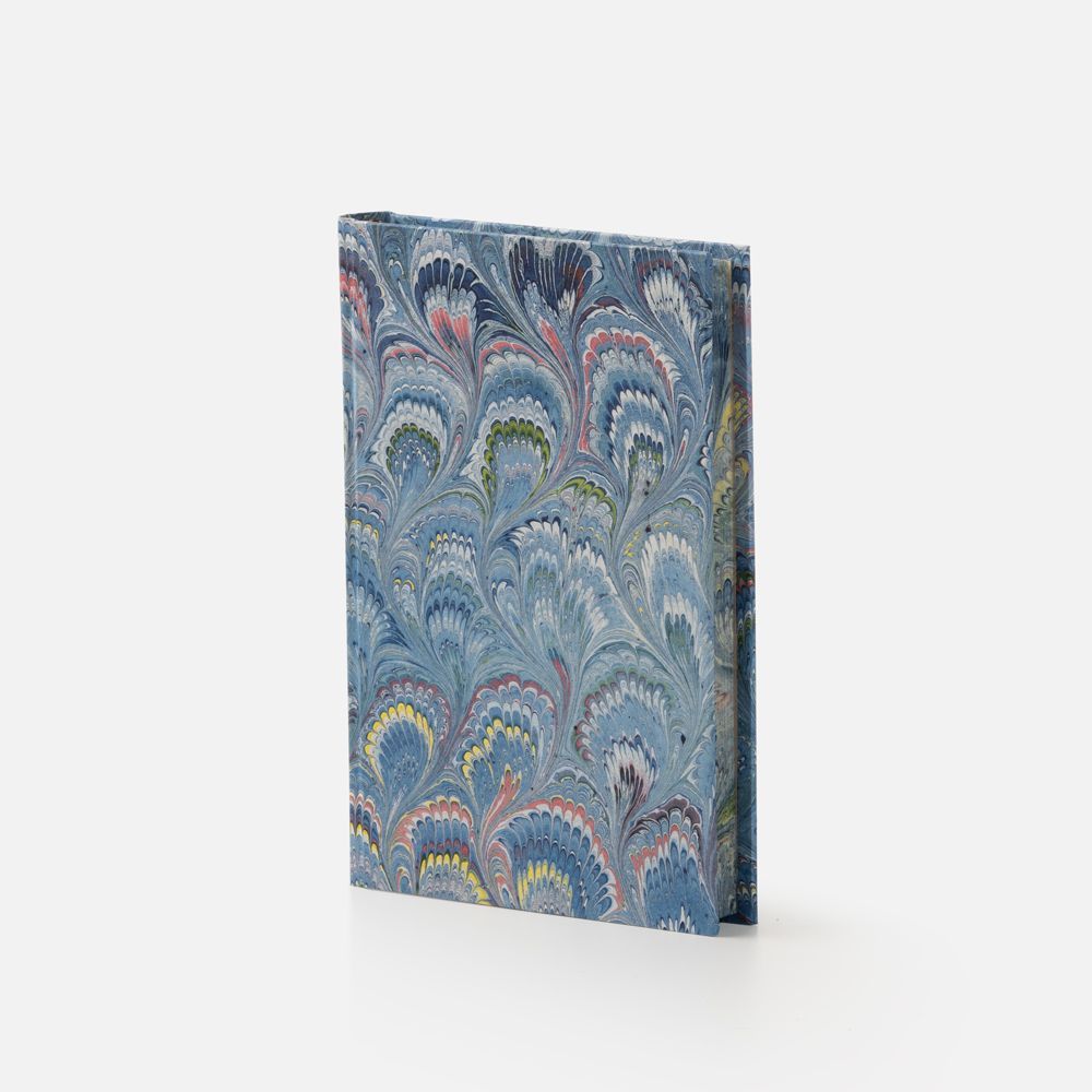 Stationery - Hard cover notebook covered with hand decorated paper and marbled cut - IL PAPIRO