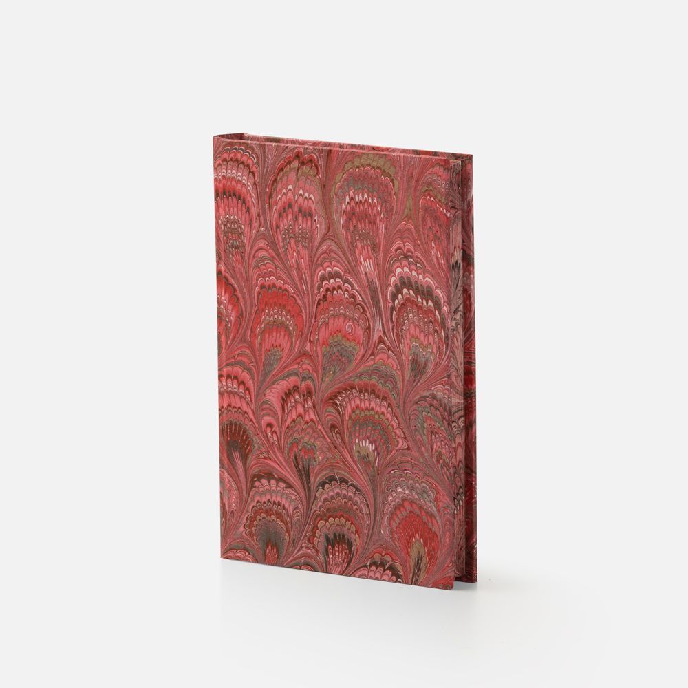 Stationery - Hard cover notebook covered with hand decorated paper and marbled cut - IL PAPIRO