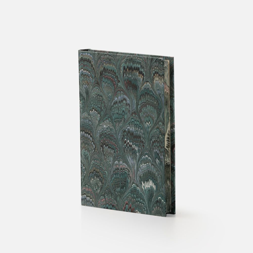 Stationery - Hard cover notebook covered with hand decorated paper and marbled cut - IL PAPIRO