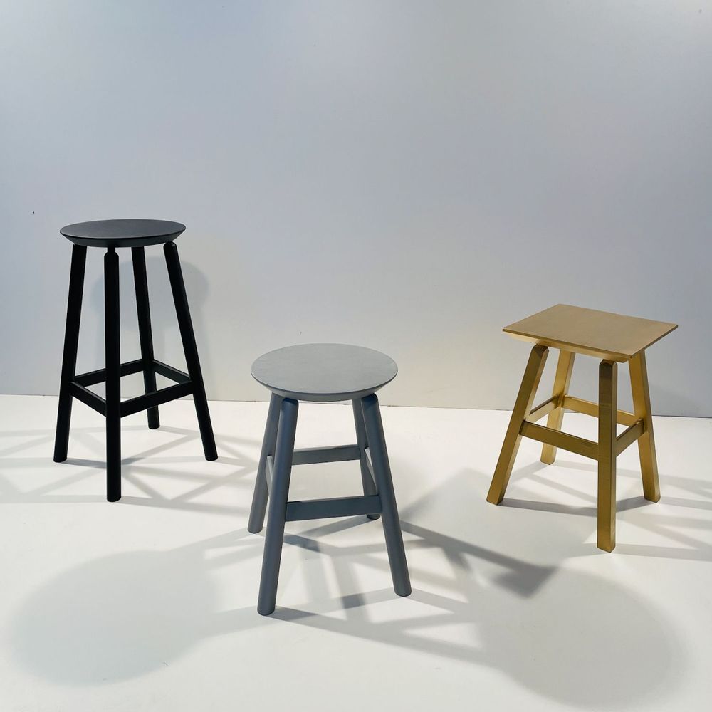 Customizable objects - Solid French beech wood stool - MON TABOURET