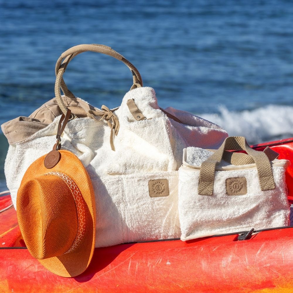 Bags and totes - LARGE TOTE BAG REVERSE - TRAVELER'S BAG - TRAVAUX EN COURS...