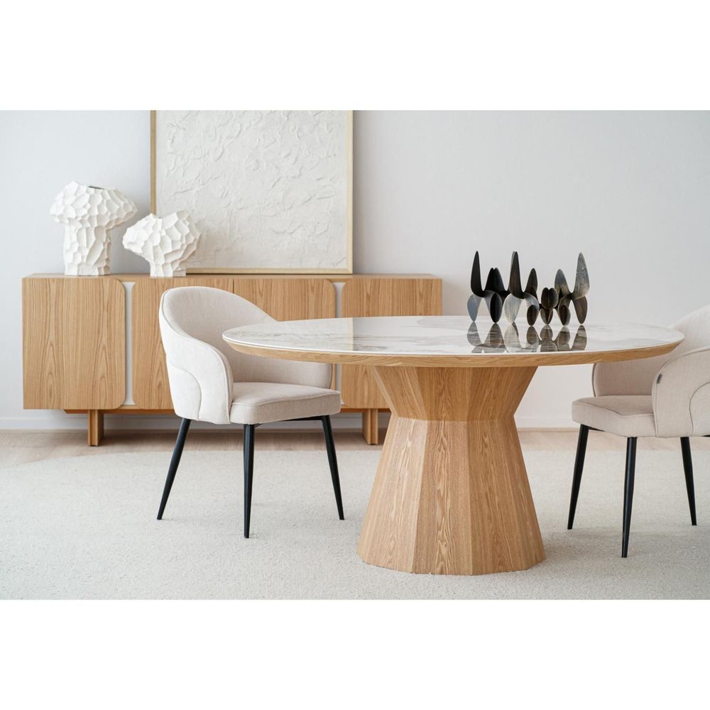 Dining Tables - DINING TABLES. CERAMIC TOP AND ASH VENEER - VP INTERIORISMO
