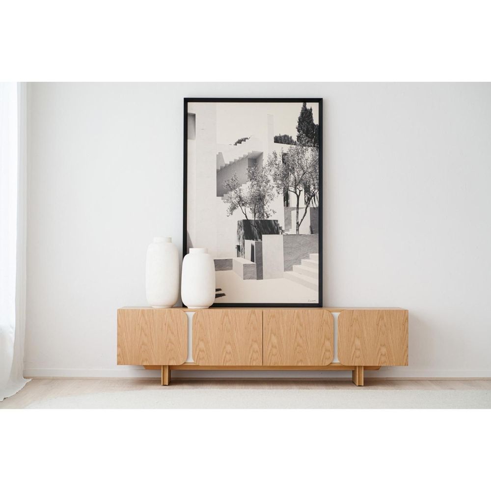 Sideboards - FURNITURE COLLECTION. NATURAL ASH VENEER AND METAL DETAILS - VP INTERIORISMO