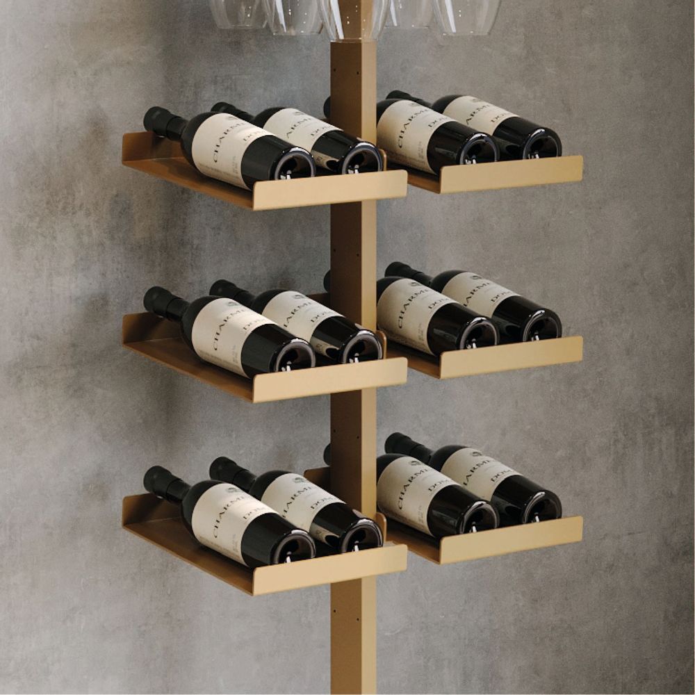 Bookshelves - Systema Pole, modular shelving system - RIMA DESIGN