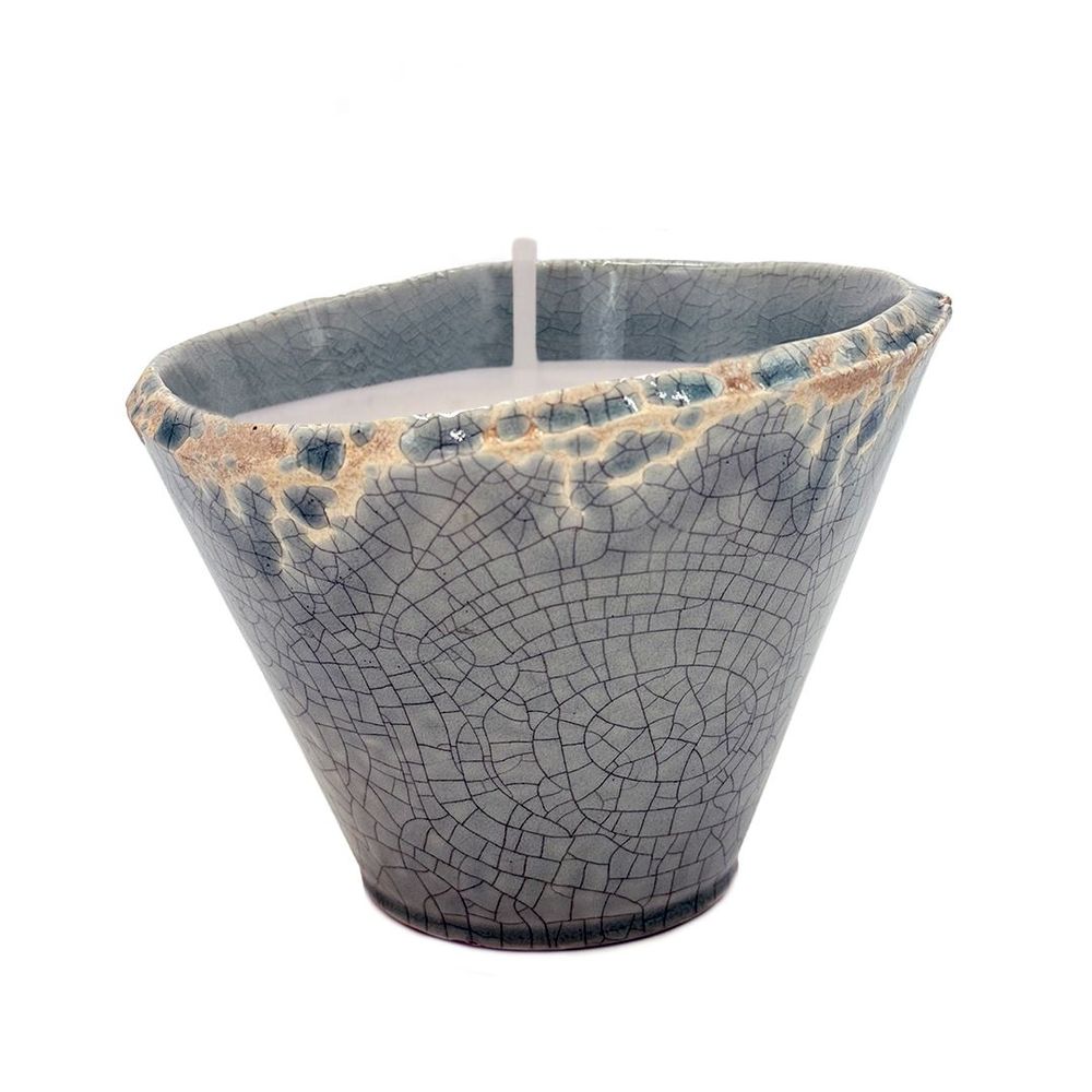 Bougies - Bougie ancienne en céramique CITRONELA taille M - WAX DESIGN - BARCELONA