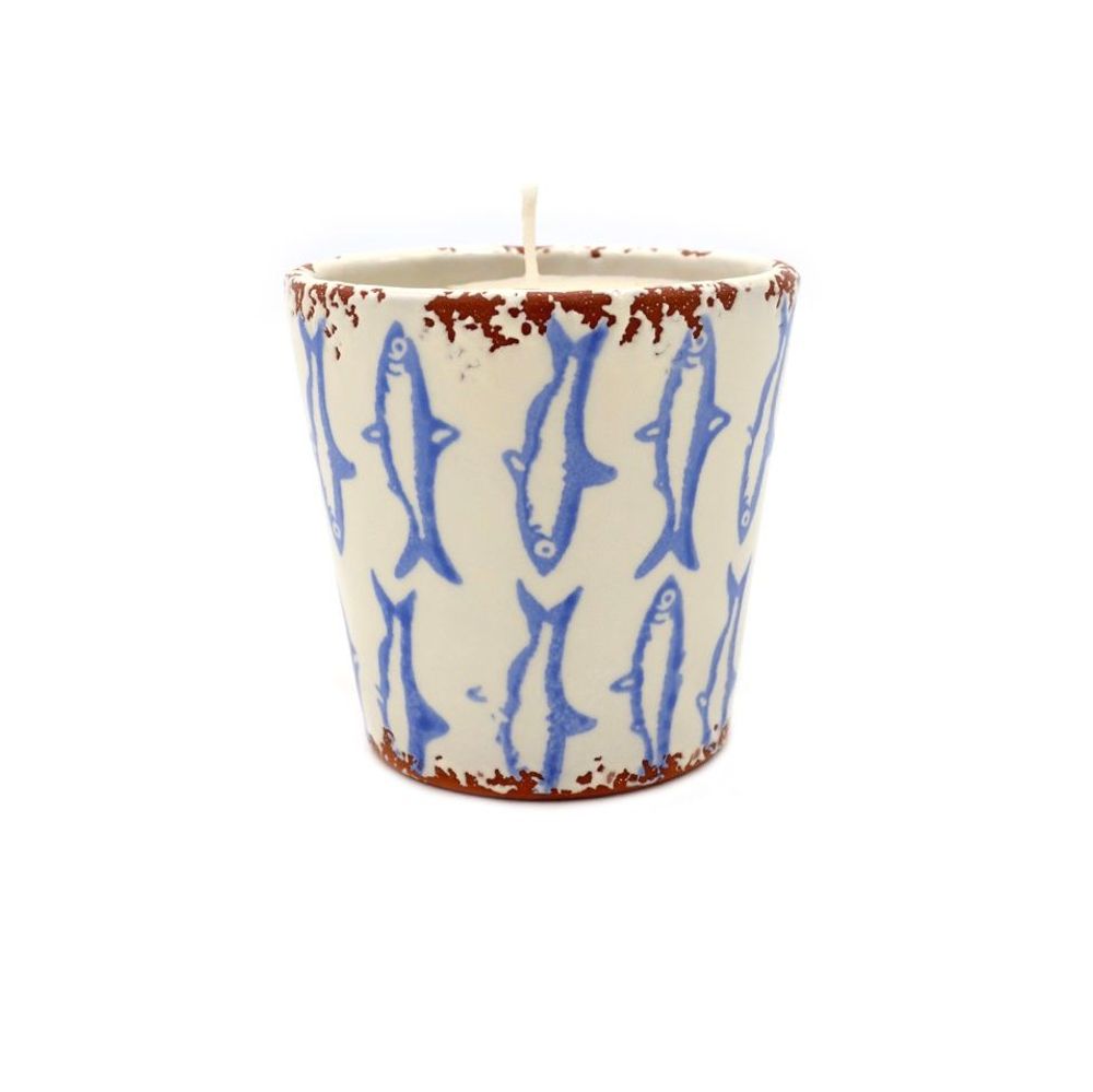 Candles - Ceraminc fish scented candle size M - WAX DESIGN - BARCELONA