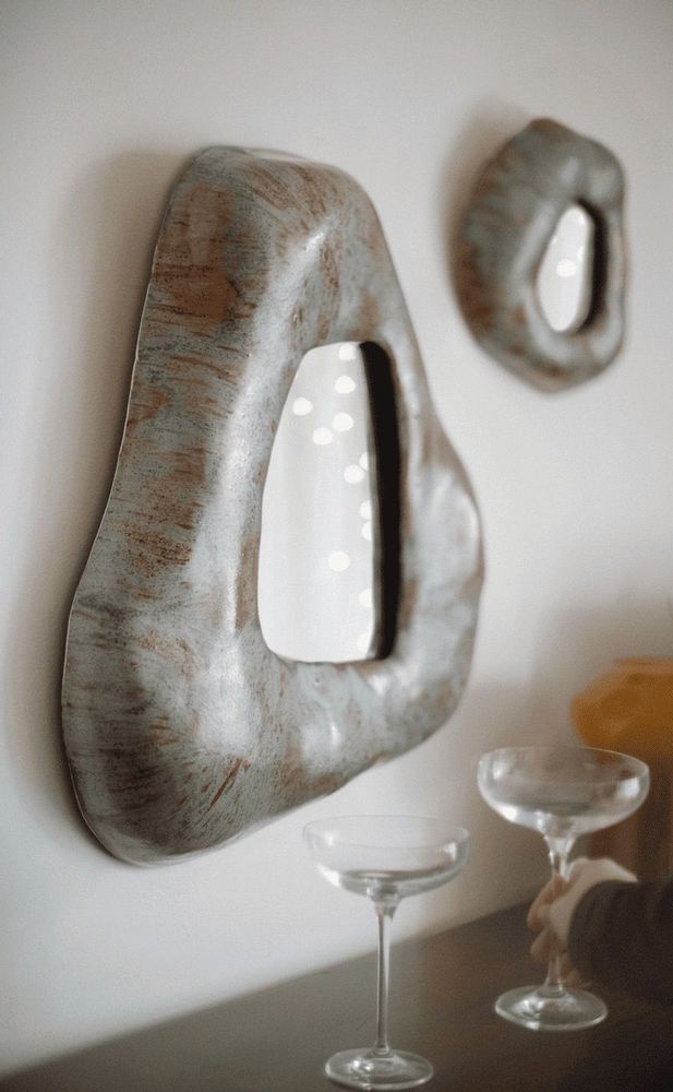 Miroirs - Miroir en céramique NESAMOVYTE - GALERIE SANA MOREAU