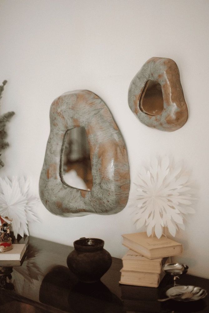 Miroirs - Miroir en céramique NESAMOVYTE - GALERIE SANA MOREAU
