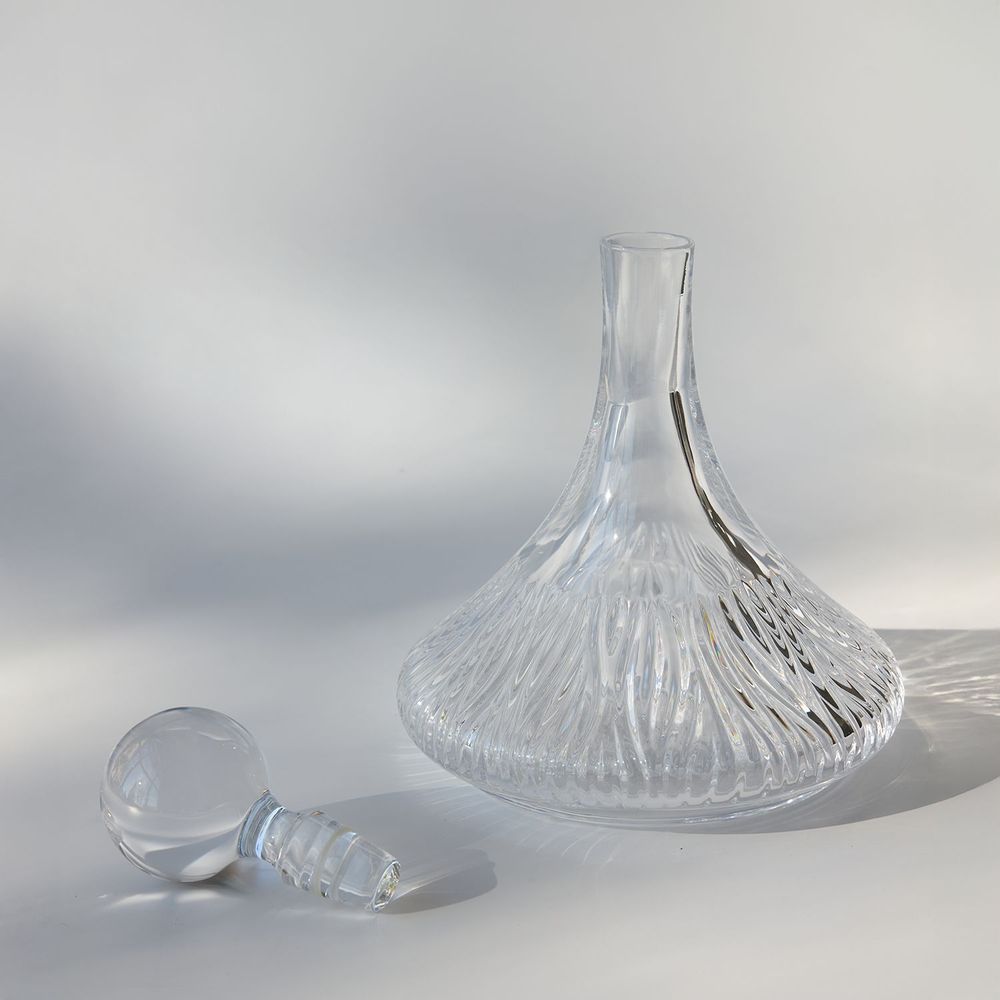 Crystal ware - MAESTRALE bottle clear - STUDIO BOJOLA