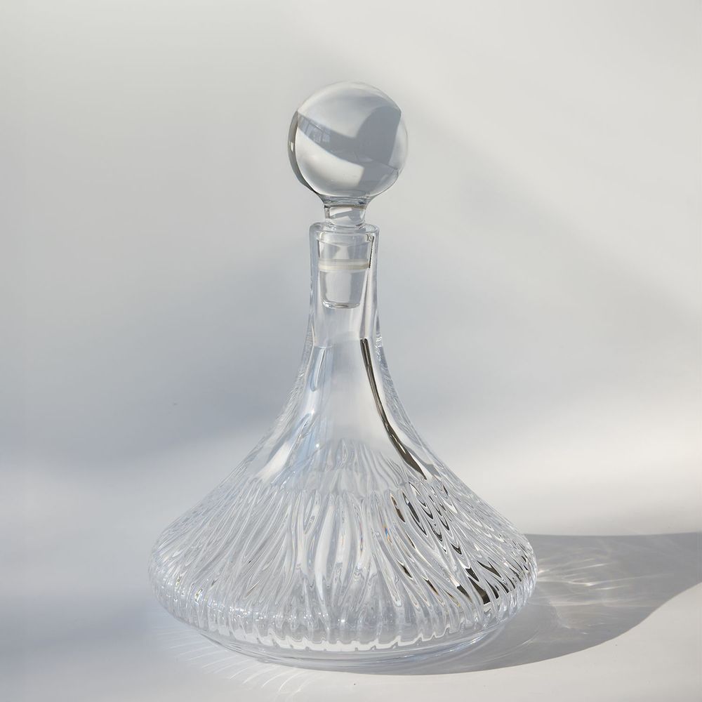 Crystal ware - MAESTRALE bottle clear - STUDIO BOJOLA