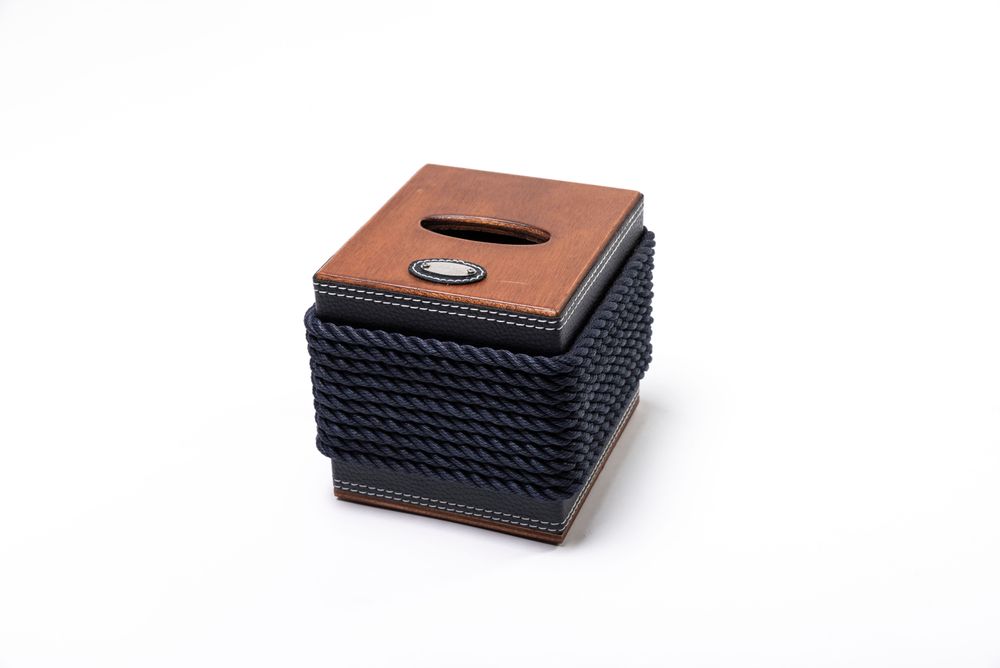 Objets de décoration - Support Kleenex en bois (cube). - MARRICREO - INDOOR/OUTDOOR