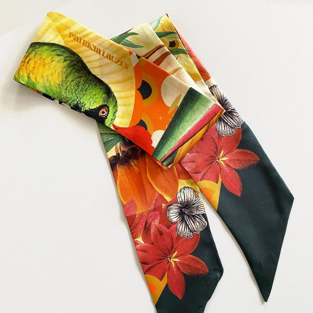 Scarves - Twilly Parakeet - PATRICIA LAUZES