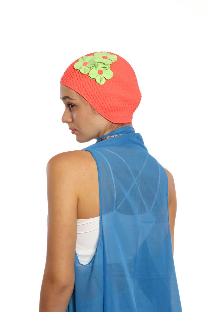 Accessoires cheveux - Fuchsia Bonnet Avec trois Fleurs - KORES ACCESSORIES