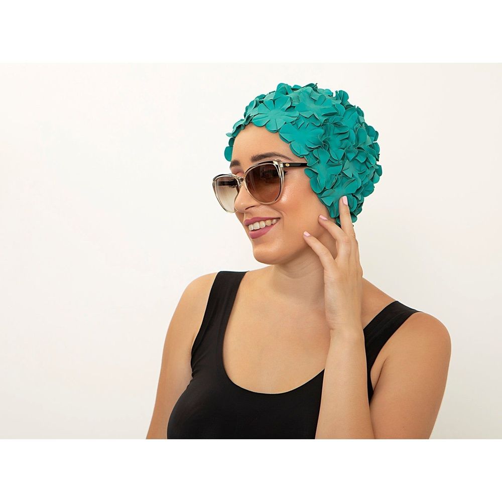 Accessoires cheveux - Emerald Bonnet de Bain Fleurs Une couleur - KORES ACCESSORIES
