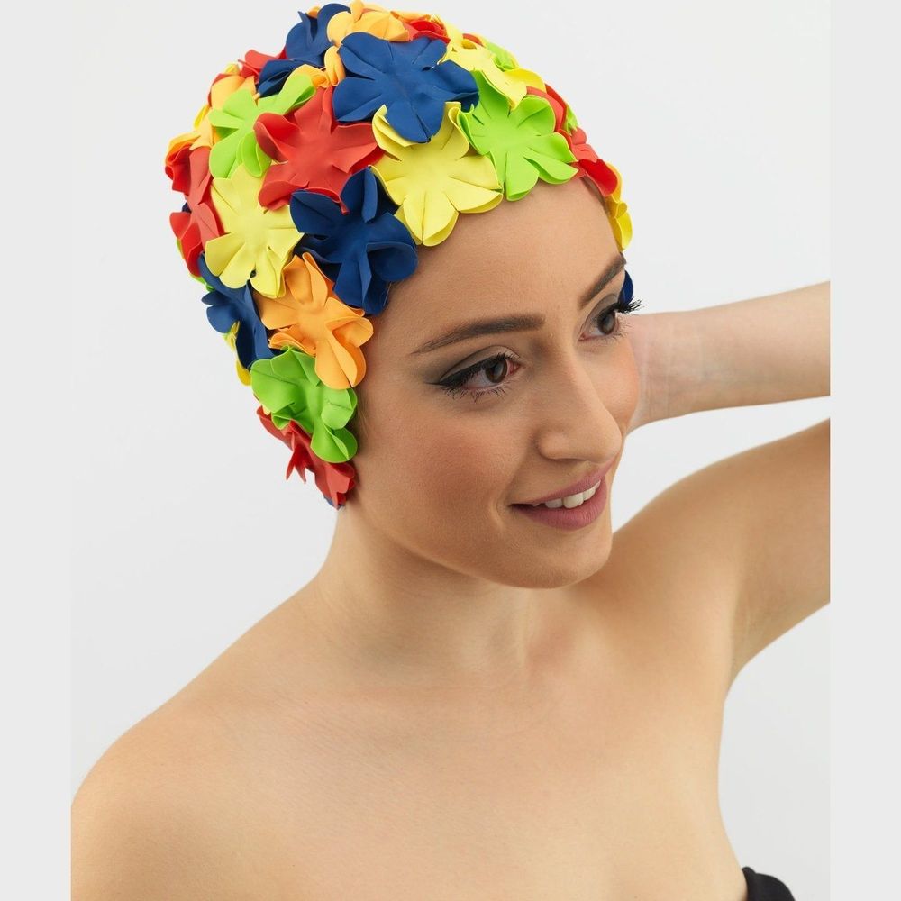 Accessoires cheveux - Arlecchino Bonnet de bain Fleurs Multicolore - KORES ACCESSORIES