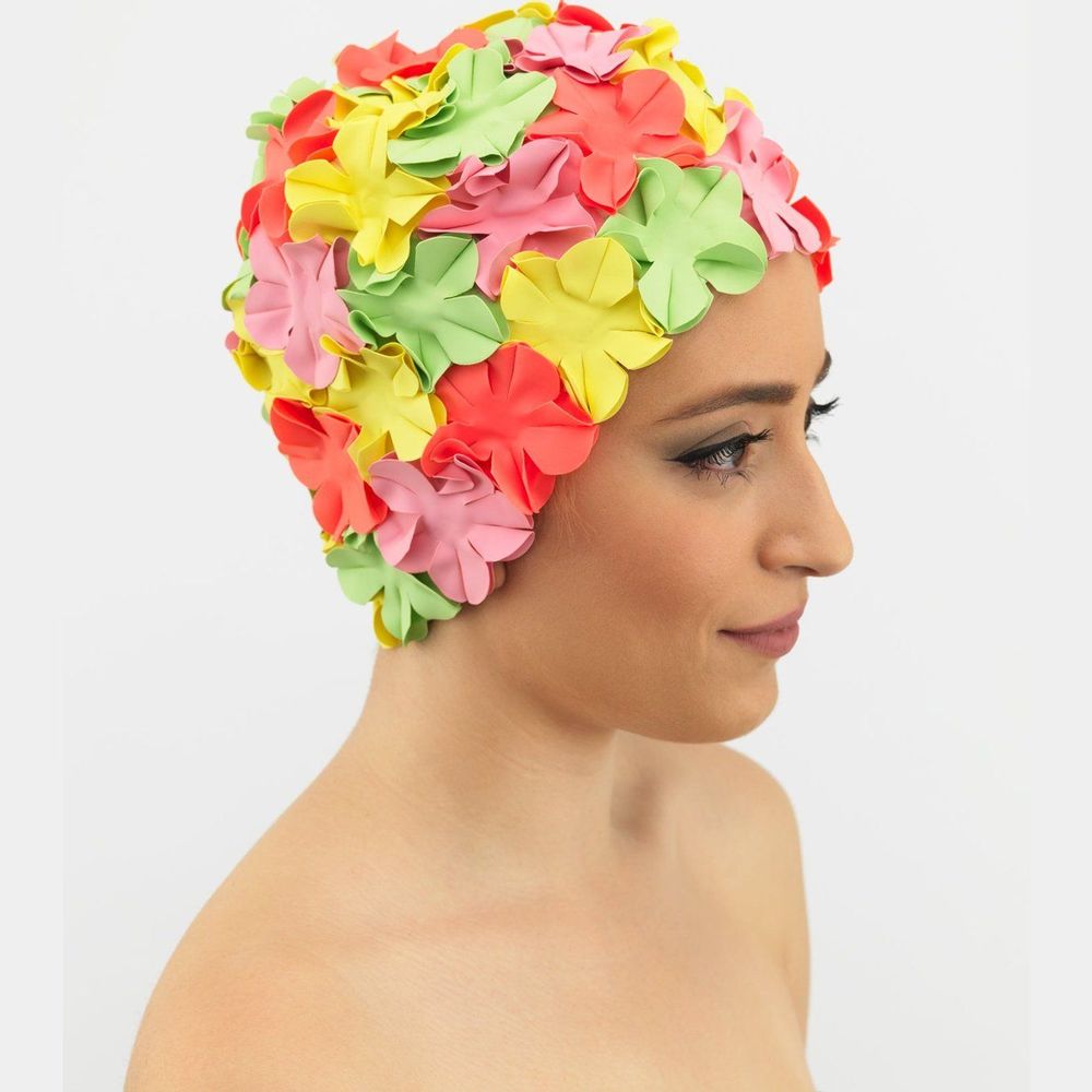 Accessoires cheveux - Bonnet de bain Fleurs Multicolore - KORES ACCESSORIES