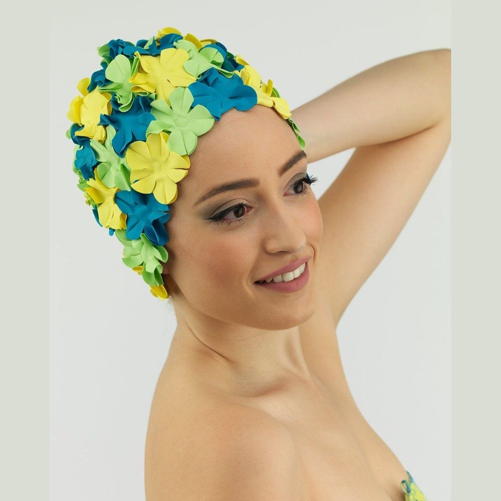 Accessoires cheveux - Bonnet de bain Fleurs Multicolore - KORES ACCESSORIES