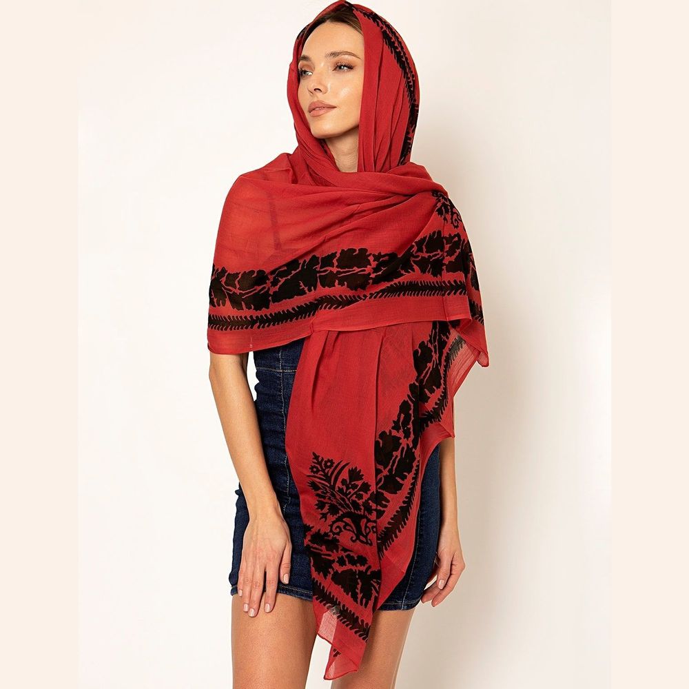 Scarves - Scarf Skyrian Red - KORES ACCESSORIES