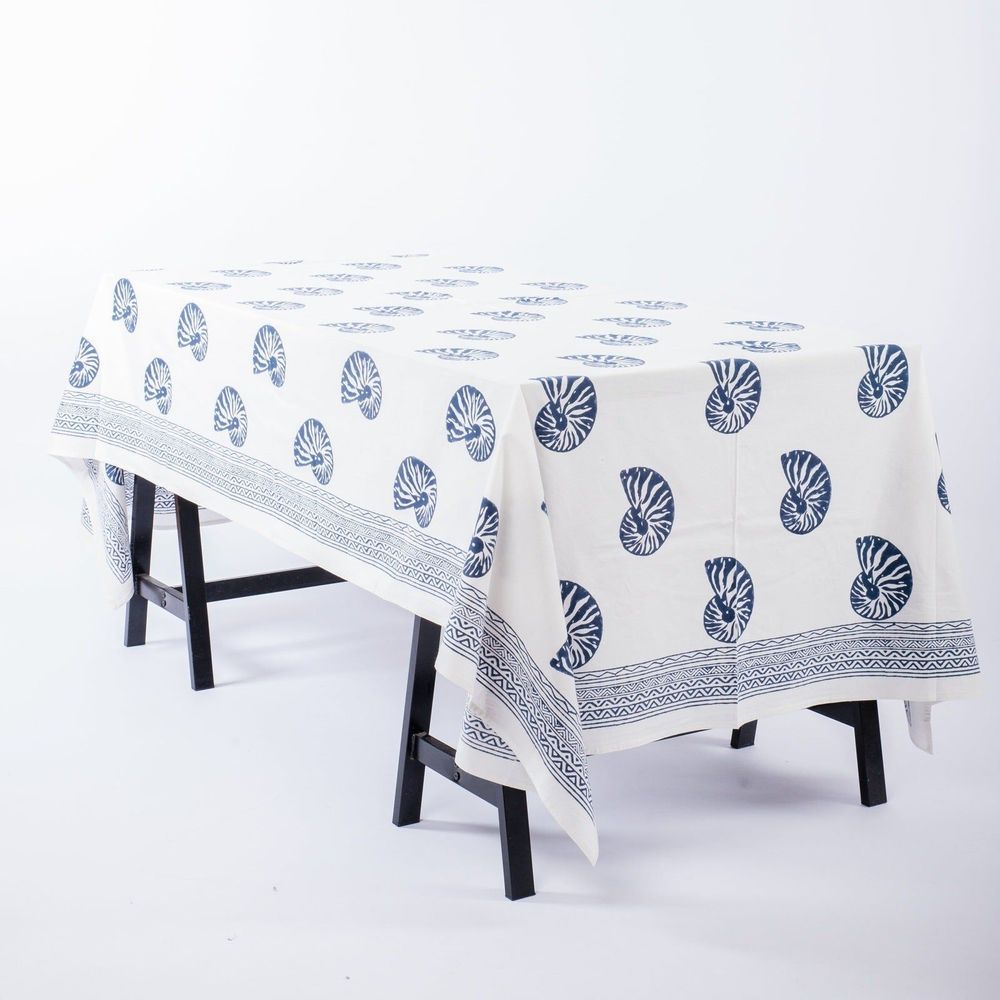 Homewear textile - Seashell Blue Tablecloth - KORES ACCESSORIES