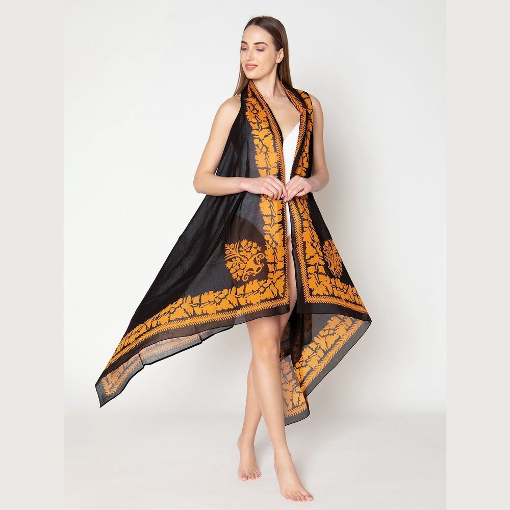 Sarongs - Vest Skyrian Black - KORES ACCESSORIES