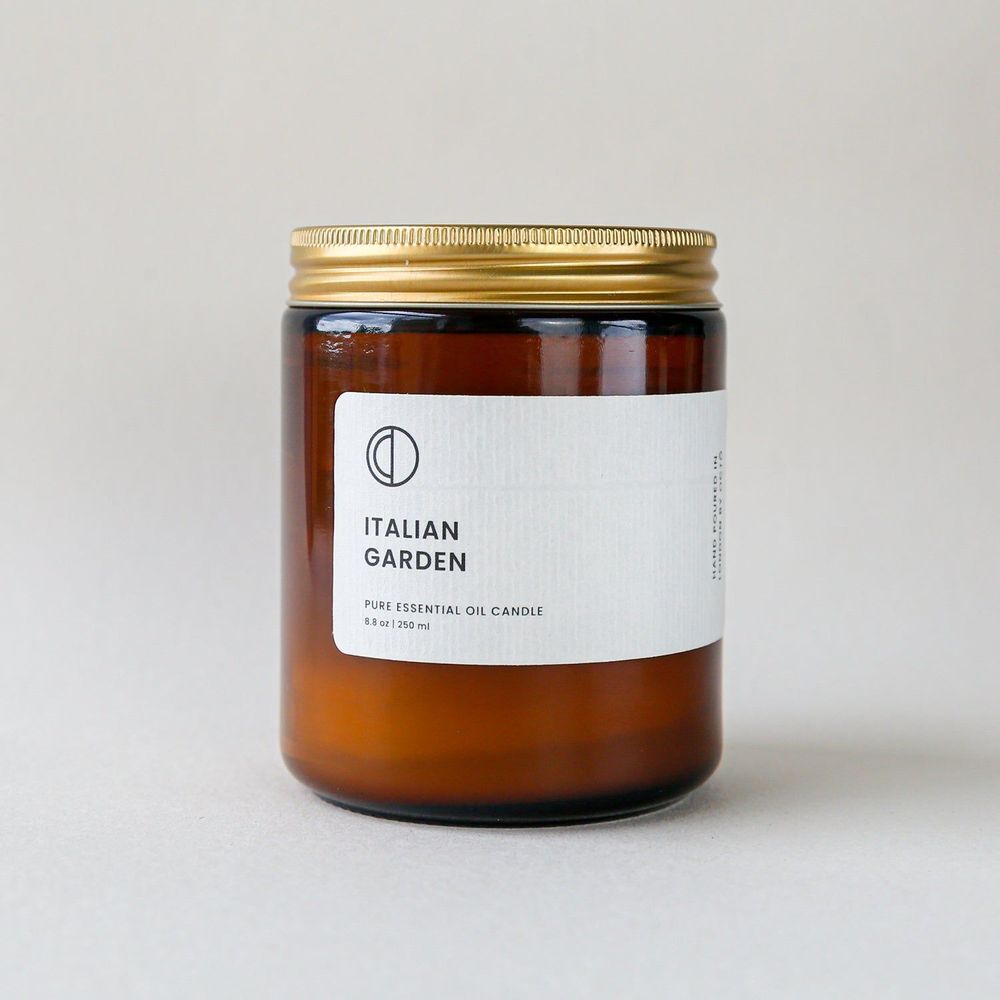 Cadeaux - Bougie mèche en bois "Jardin Italien" - OCTŌ