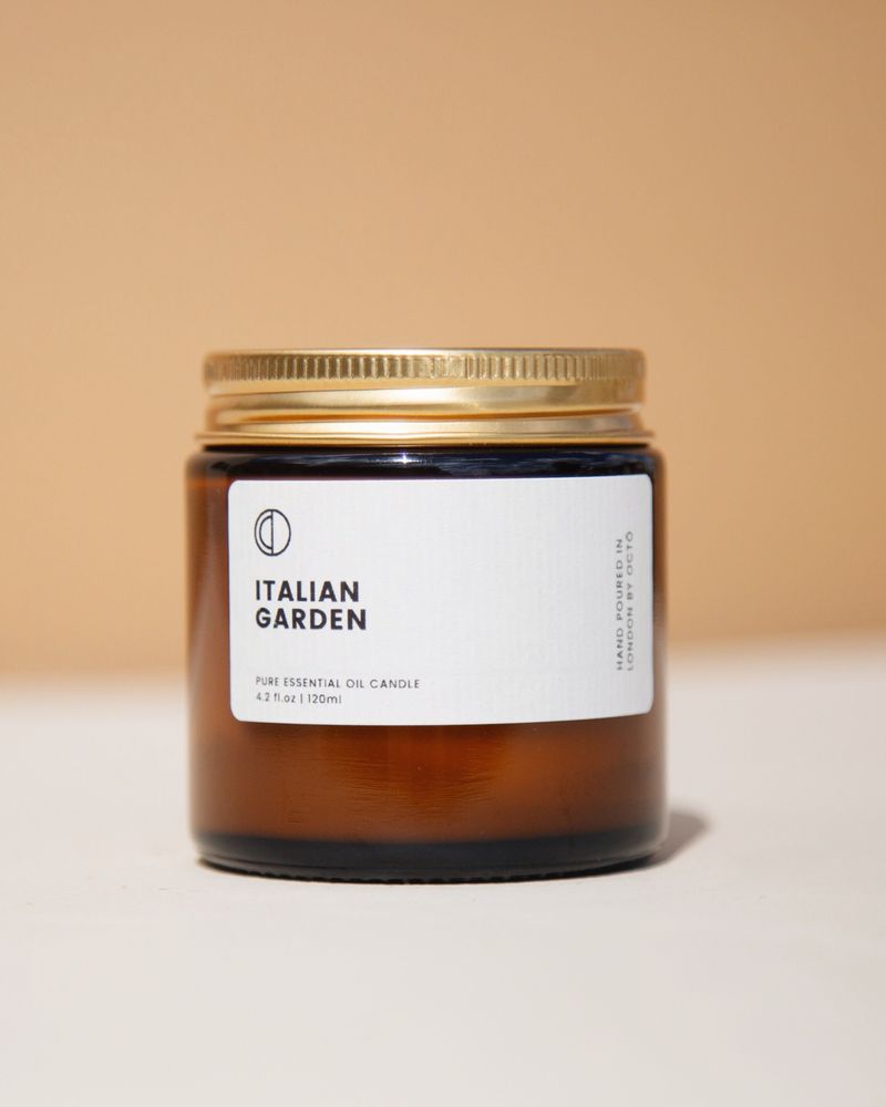 Cadeaux - Bougie mèche en bois "Jardin Italien" - OCTŌ