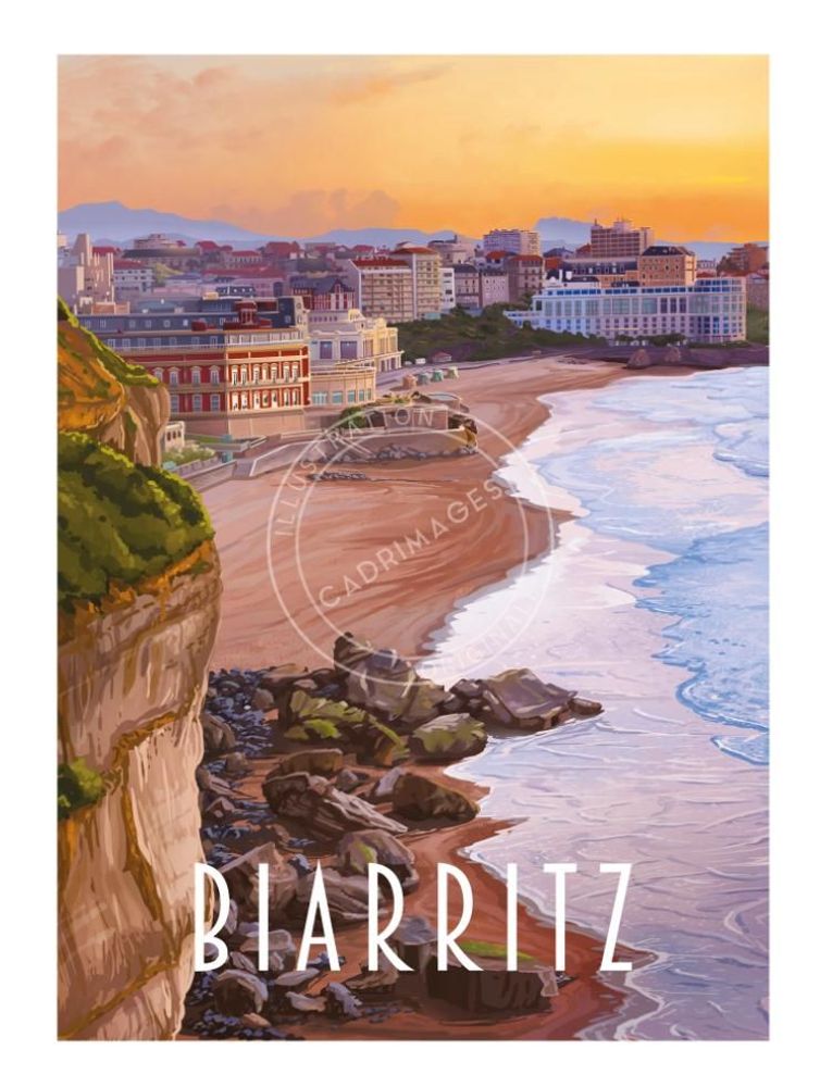 Affiches - AFFICHES ILLUSTRATIONS VILLES DE FRANCE - CADRIMAGES