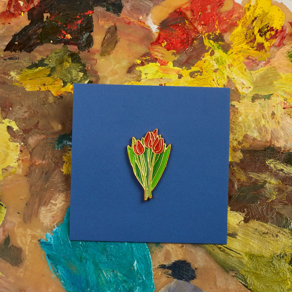 Brooches - Pin Tulips - PINPINPIN.IT