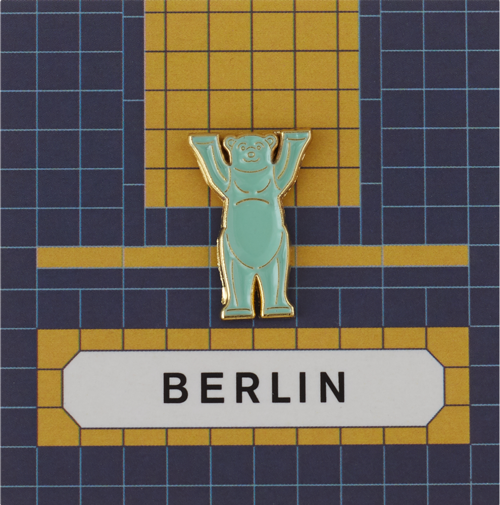 Brooches - Pin Bear Blue - PINPINPIN.IT