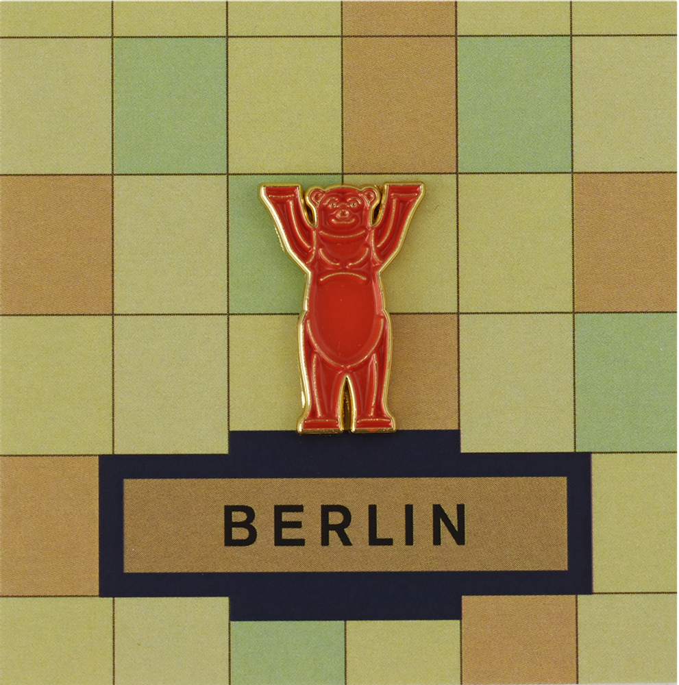 Brooches - Pin Bear Red - PINPINPIN.IT