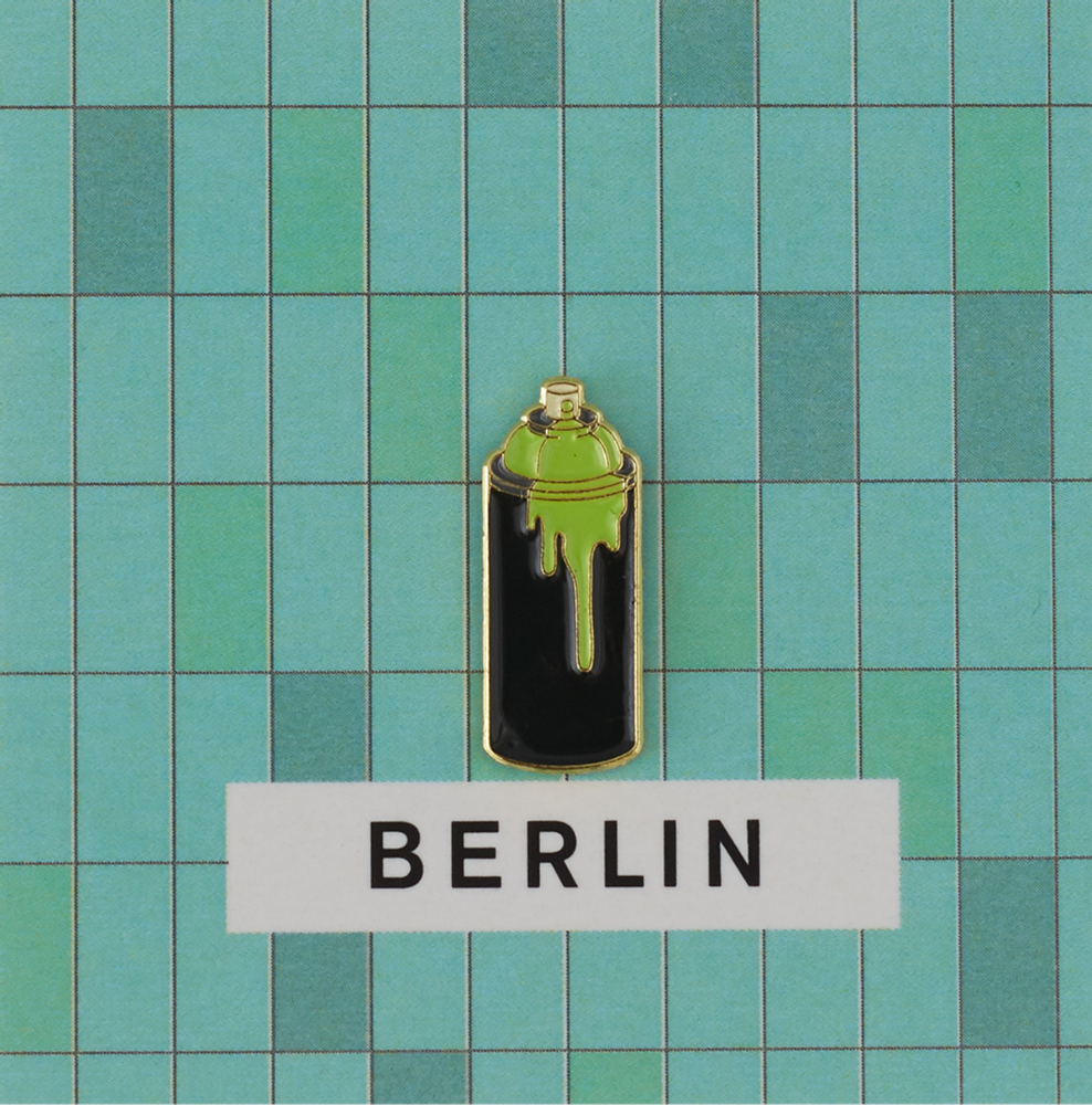 Brooches - Pin Graffity Green - PINPINPIN.IT