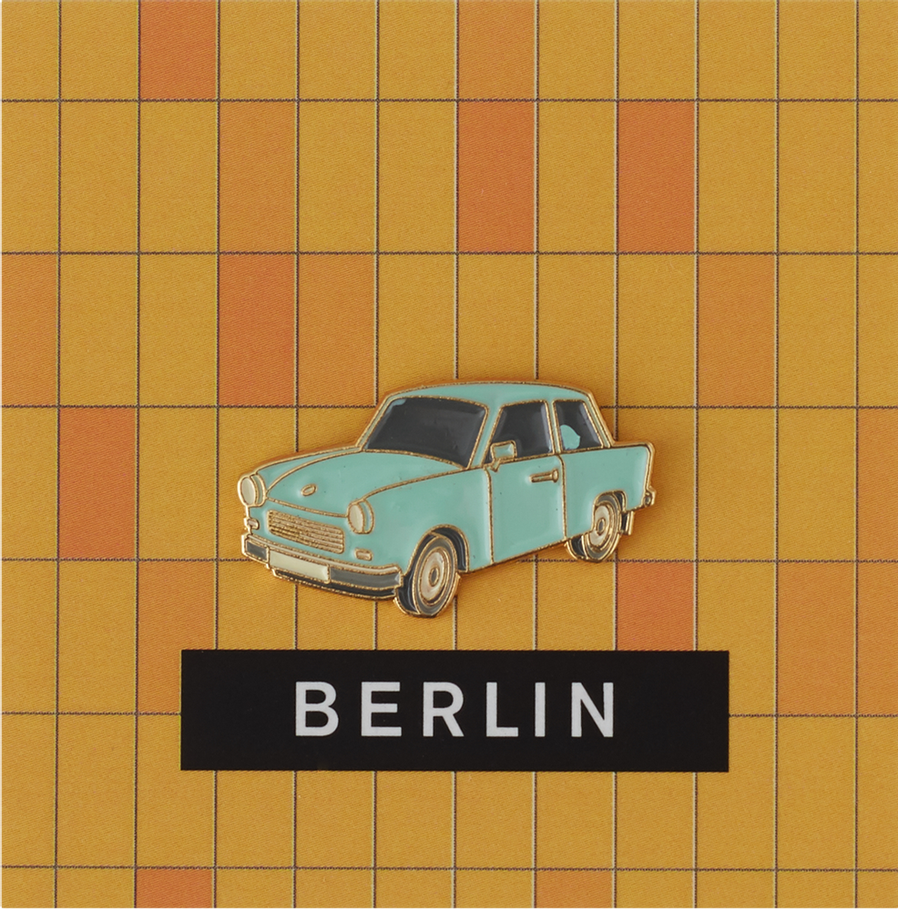 Brooches - Pin Trabant Blue - PINPINPIN.IT