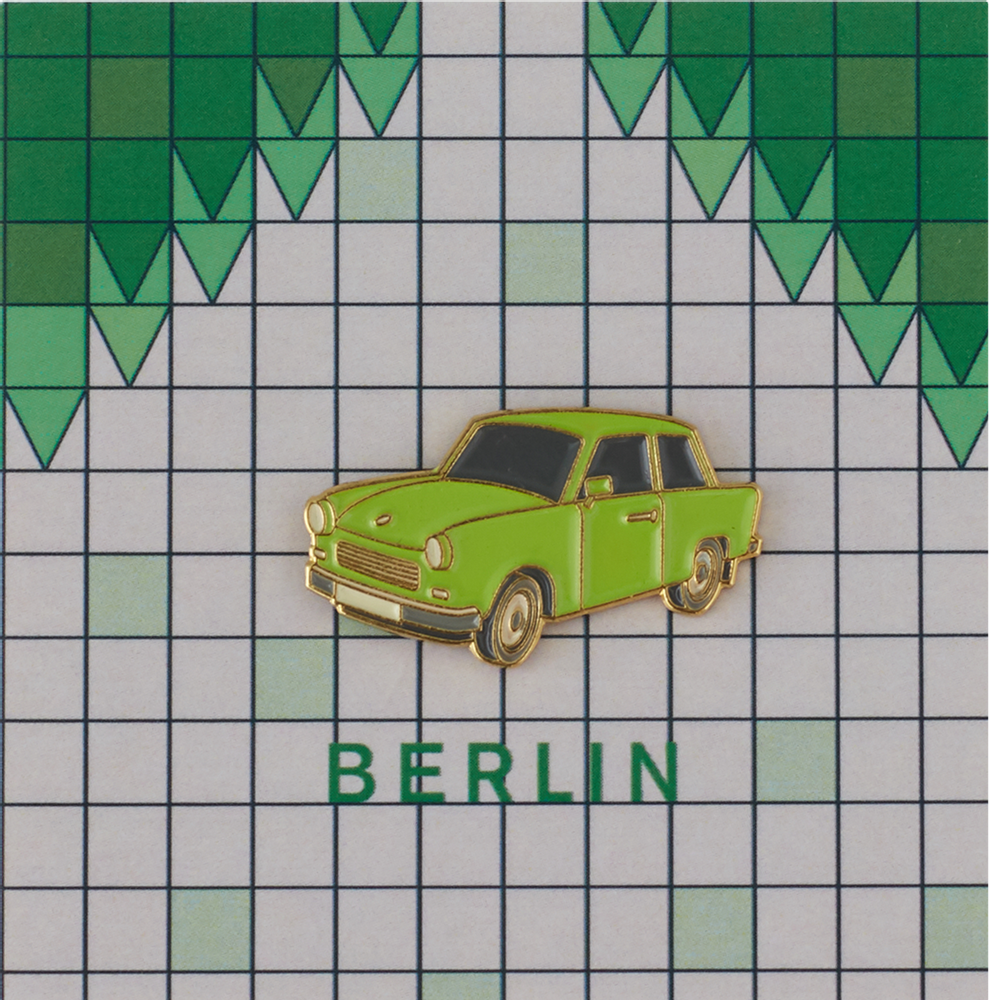 Brooches - Pin Trabant Green - PINPINPIN.IT