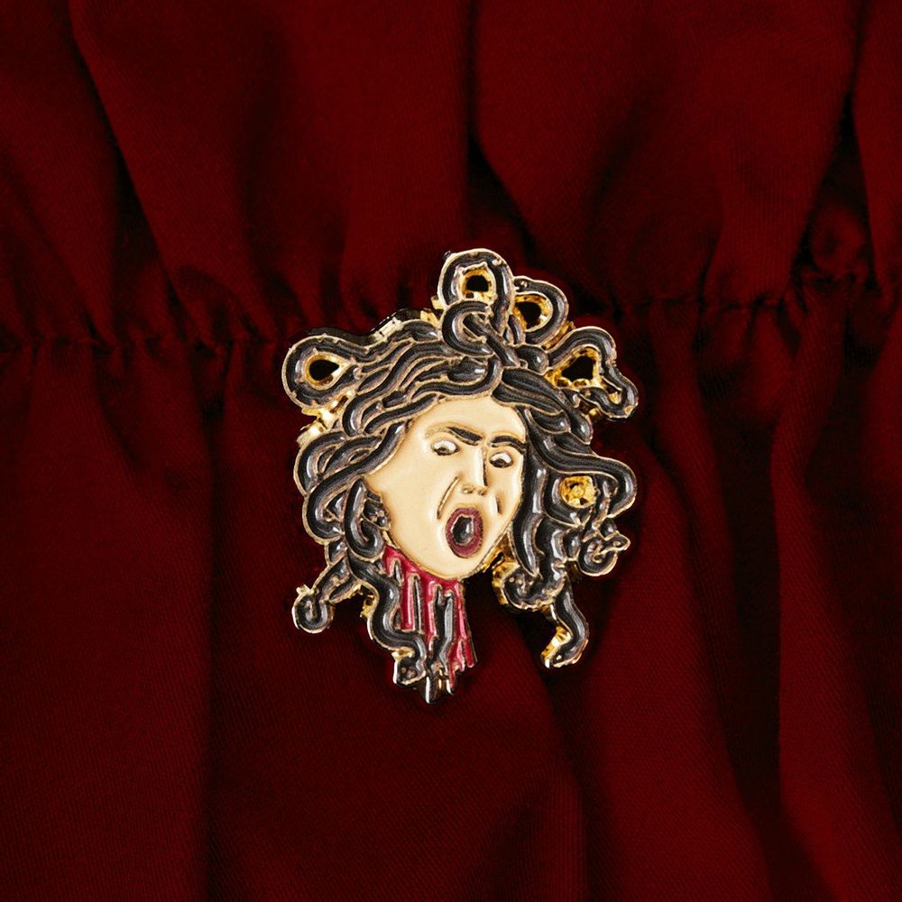 Brooches - Pin Medusa - Caravaggio, 1597 - PINPINPIN.IT