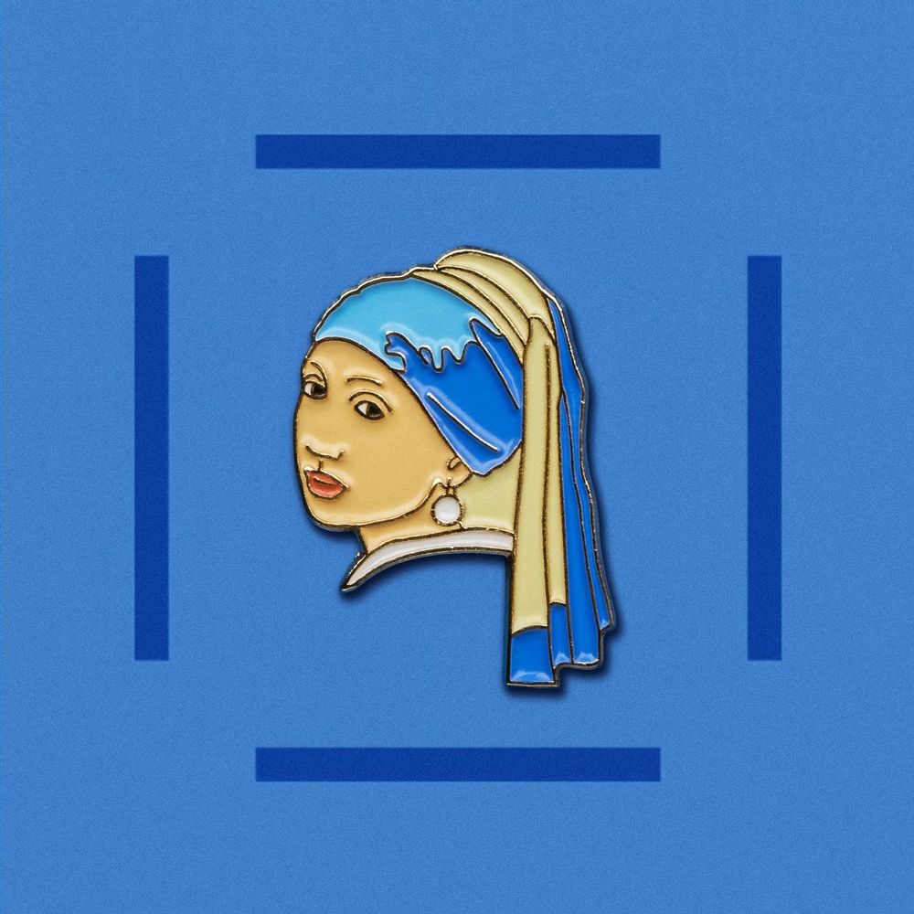 Brooches - Pin Girl with a Pearl Earring - Johannes Vermeer, 1665
- PINPINPIN.IT