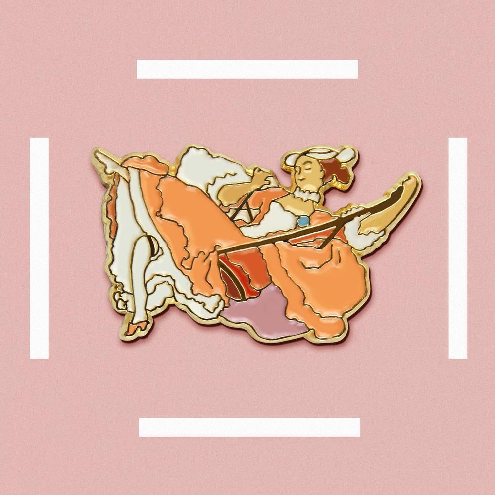 Broches - Épinglette La Balançoire - Jean-Honoré Fragonard, 1767 - PINPINPIN.IT