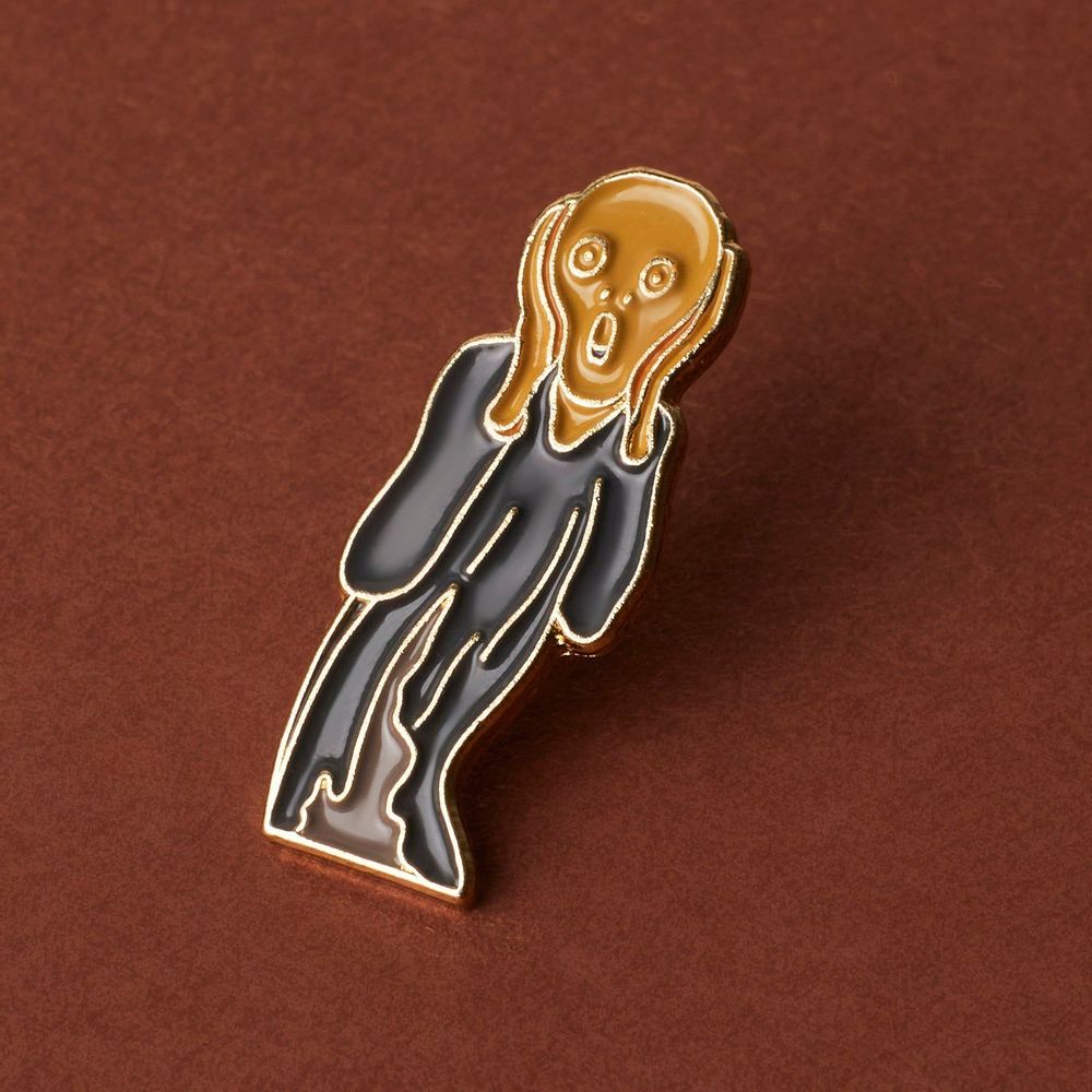 Brooches - Pin The Scream - Edvard Munch, 1893 - PINPINPIN.IT