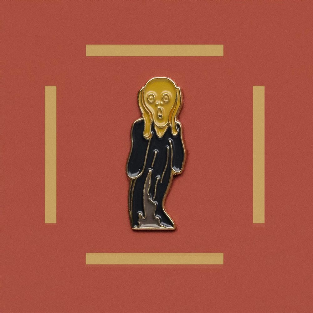 Brooches - Pin The Scream - Edvard Munch, 1893 - PINPINPIN.IT