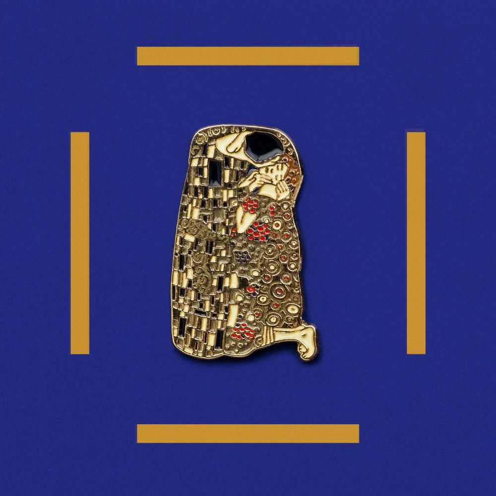 Brooches - Pin The Kiss - Gustav Klimt, 1908 - PINPINPIN.IT