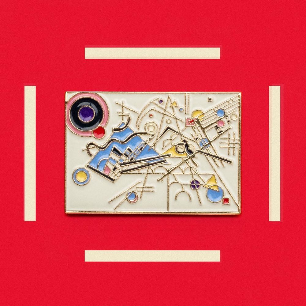 Brooches - Pin Composition VIII - Wassily Kandinsky, 1923 - PINPINPIN.IT
