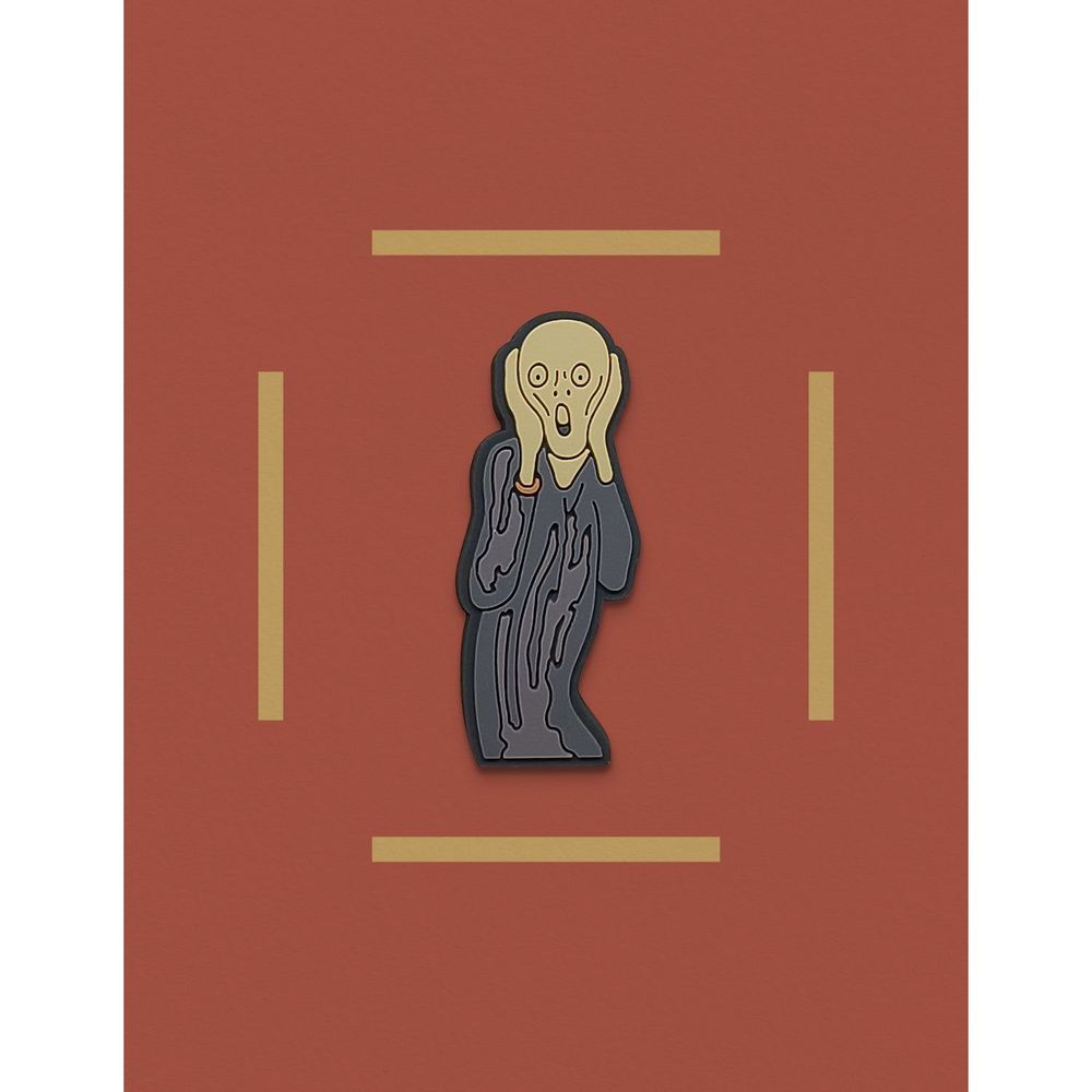 Objets de décoration - Aimant PVC Le Cri - Edvard Munch, 1893 - PINPINPIN.IT