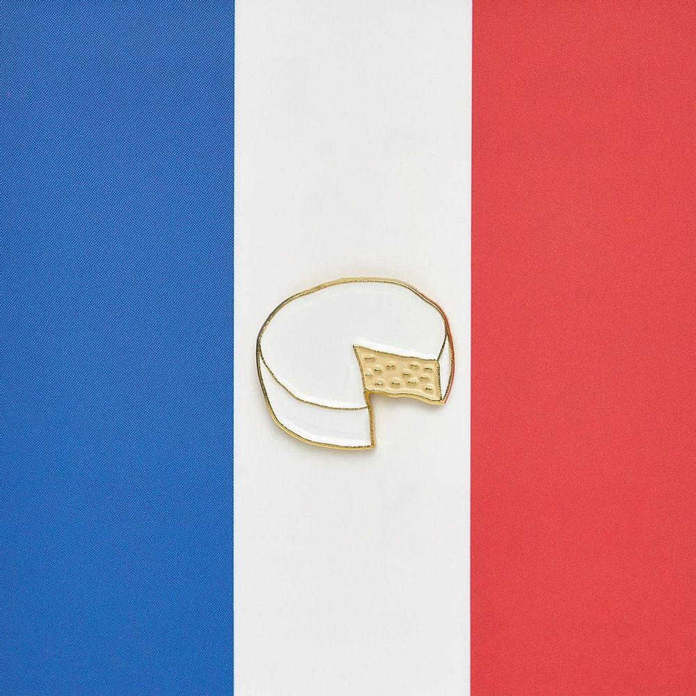 Brooches - Pin Camembert - PINPINPIN.IT