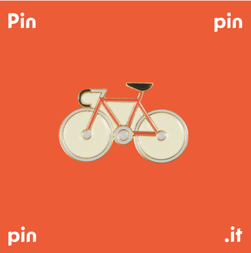 Brooches - Pin Bicycle Red - PINPINPIN.IT
