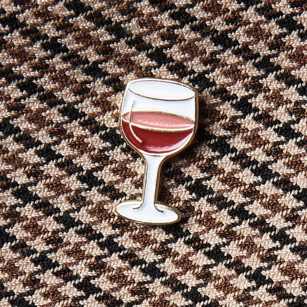 Brooches - Pin Bicchiere di vino - PINPINPIN.IT